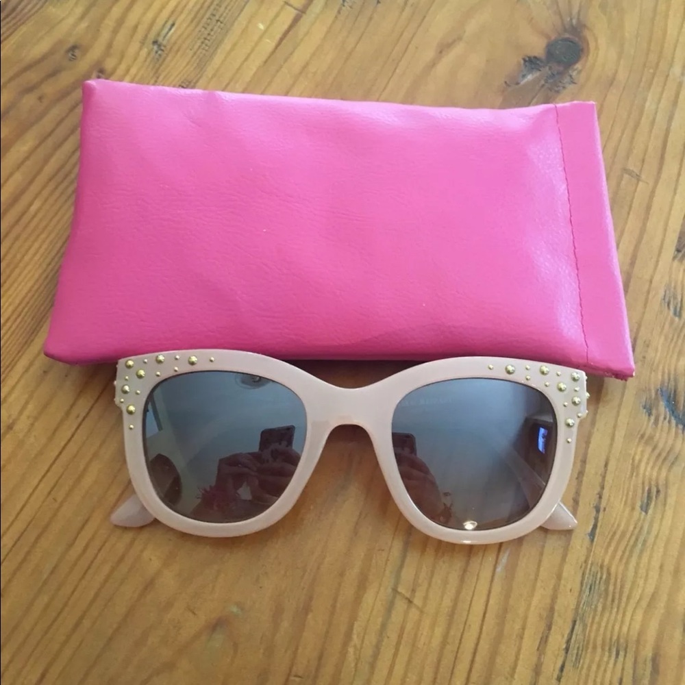 Isaiah Mizrahi PINK Rhinestone Sunglasses